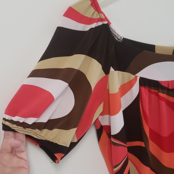 🎉HP🎉 Vintage retro square-neck blouse - Picture 4 of 12